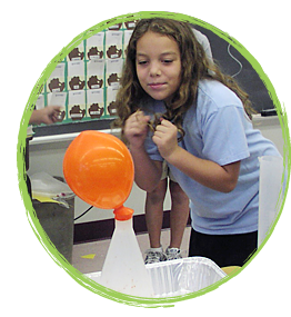 A Child Does a Fun Science Experiment A Child Does a Fun Science Experiment